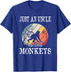 Just An Uncle Who Loves Monkeys T-Shirt - T-Shirt | Royal