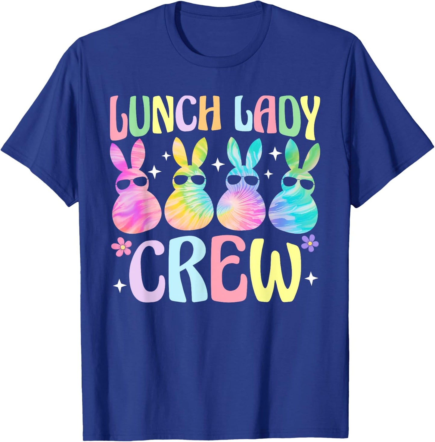 Lunch Lady Crew Cute Bunnies Cafeteria Squad Easter Day Kids T-Shirt - T-Shirt | Royal