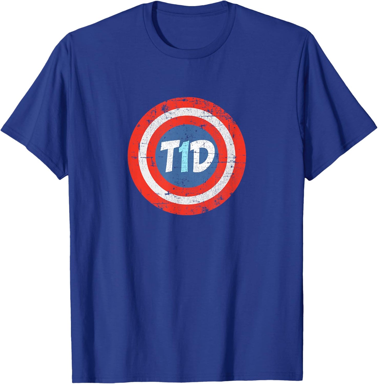 T1D Hero Sign Diabetic Diabetic Insulin Men Women T-Shirt - T-Shirt | Royal
