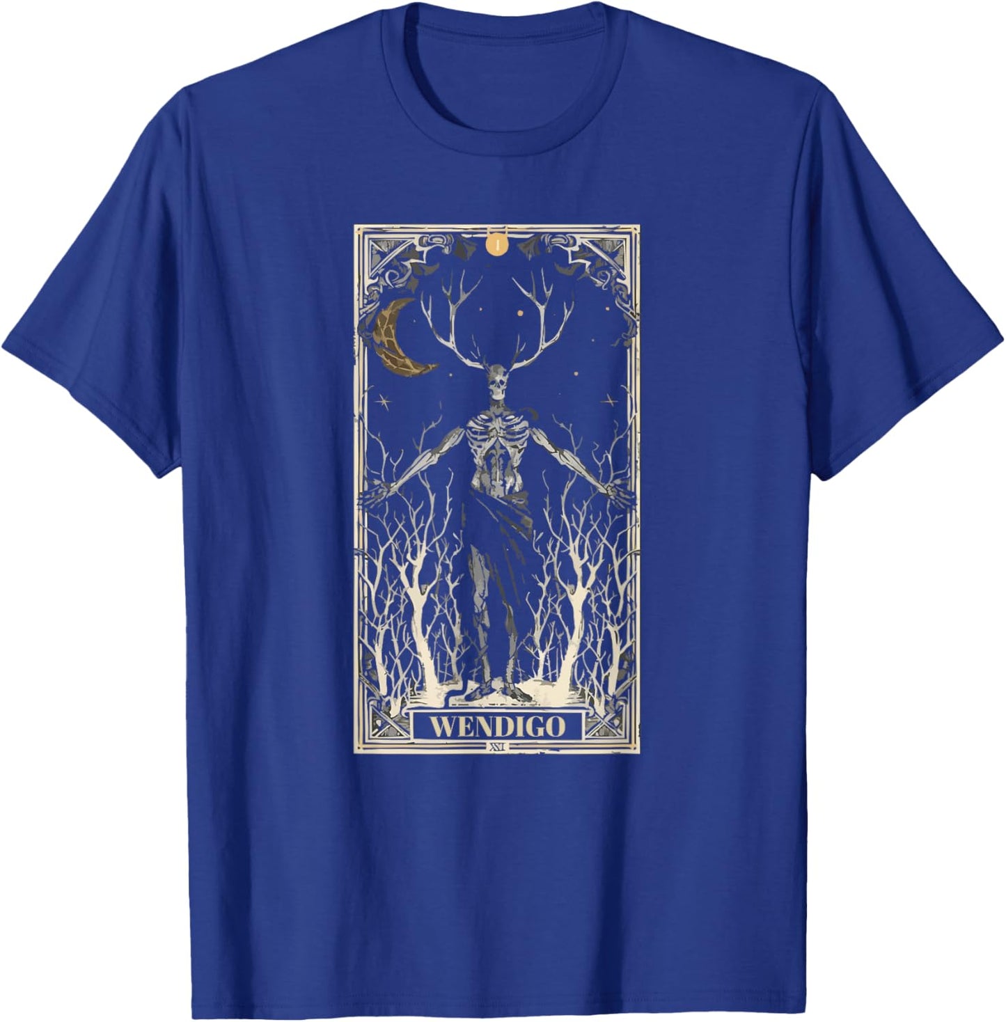Wendigo Monster Legendary Creature Cryptozoology Cryptid T-Shirt - T-Shirt | Royal