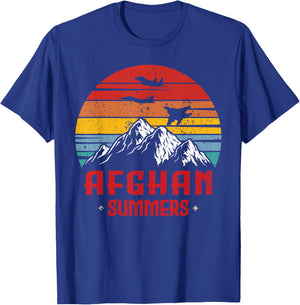 Afghan Summers Veteran Shirt Funny Afghanistan Veteran Gift T-Shirt - T-Shirt | Royal