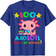 AxoLOTl Days of School Funny 100 Days of School T-Shirt - T-Shirt | Royal