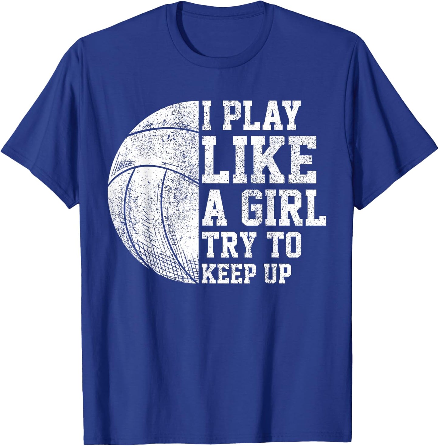 Girl Volleyball Player Women Volleyball Team Volleyball T-Shirt - T-Shirt | Royal