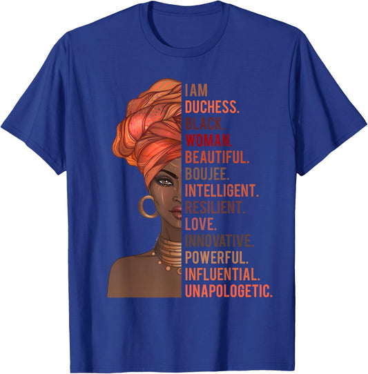 I Am Duchess Black Woman History Month 2020 Pride Melanin T-Shirt - T-Shirt | Royal