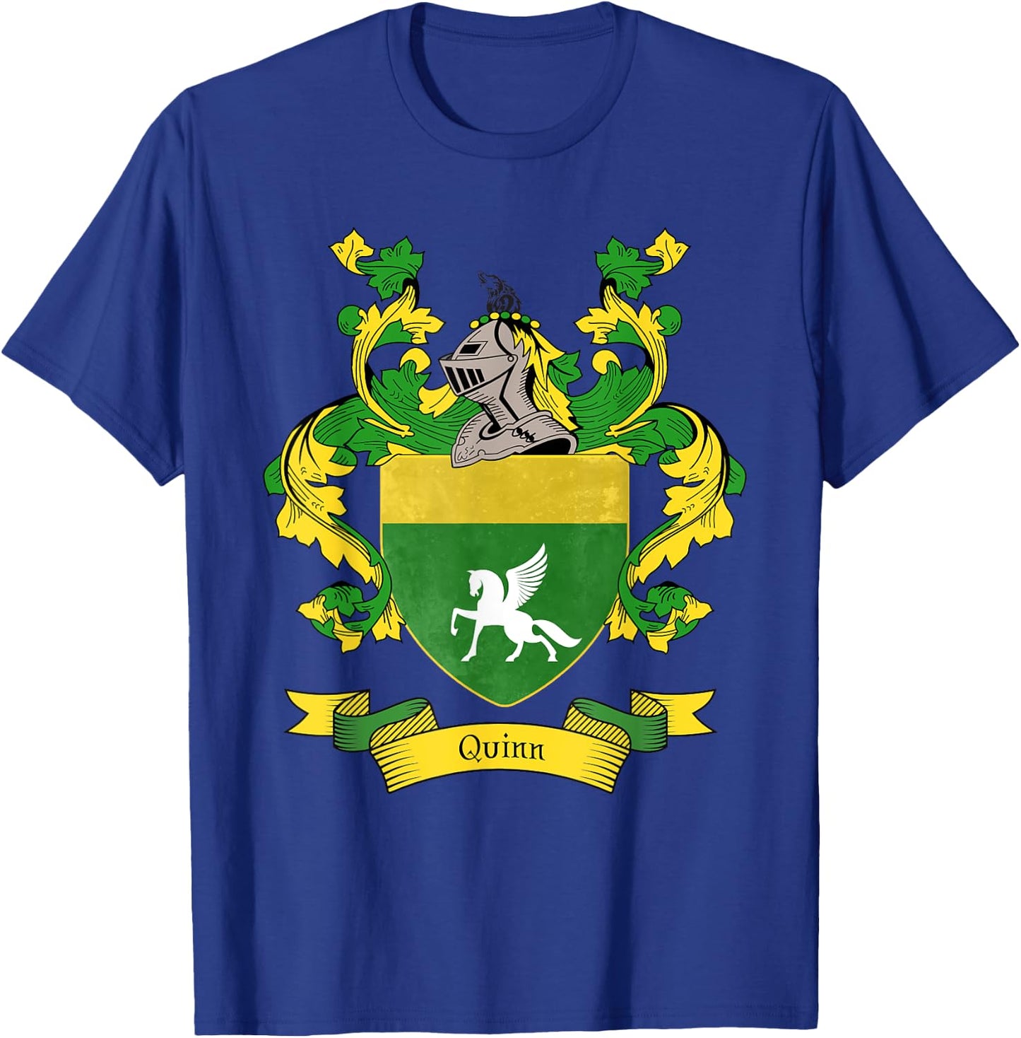 Quinn Coat of Arms | Quinn Surname Family Crest T-Shirt - T-Shirt | Royal