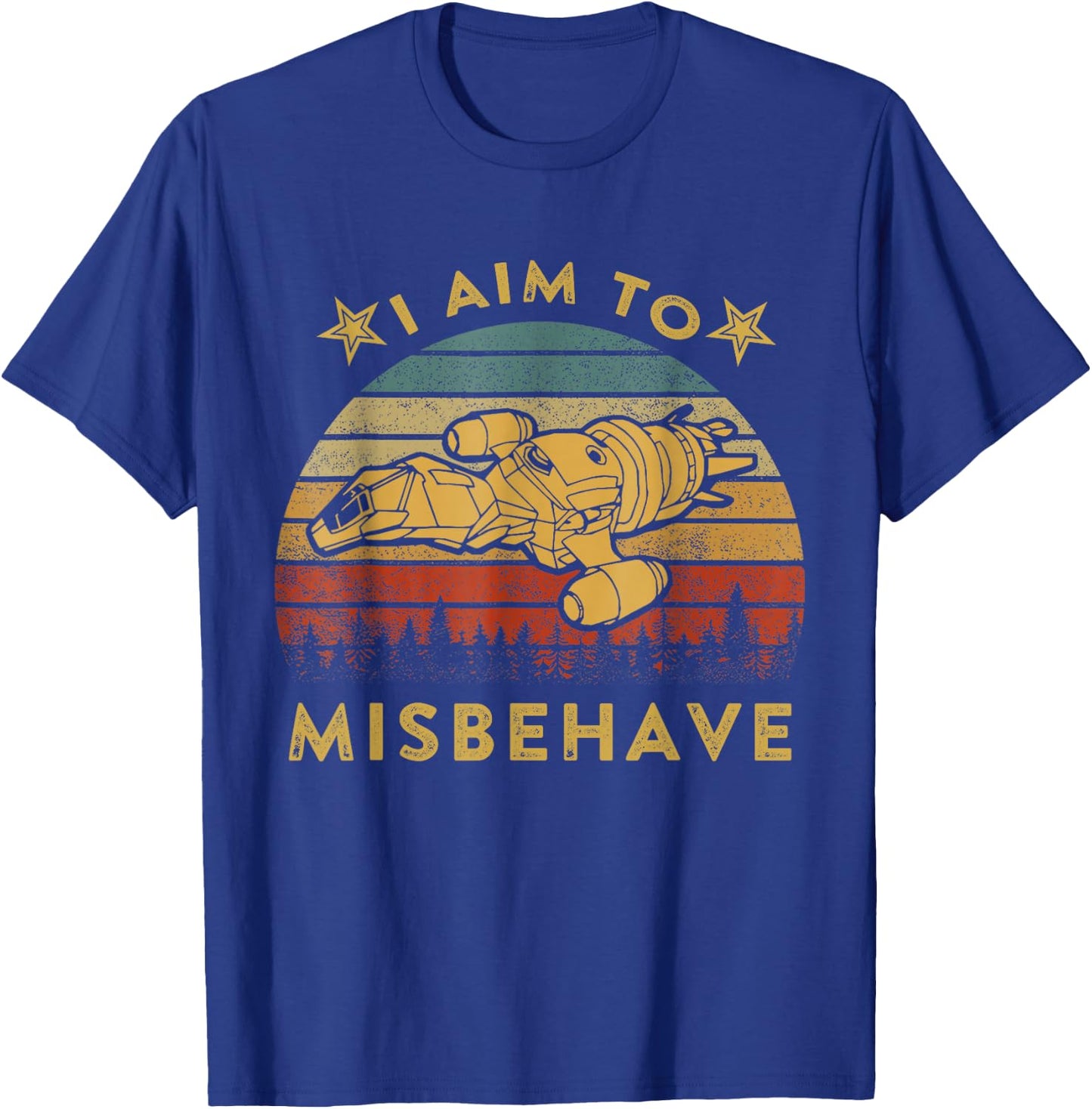 I Aim to Misbehave Vintage T-Shirt - T-Shirt | Royal