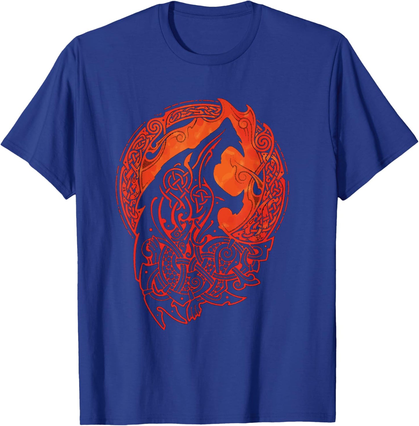 Viking Celtic Fenrir - Wolf of Odin Viking T-Shirt - T-Shirt | Royal