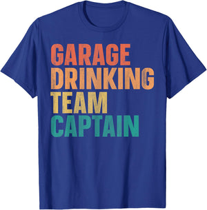 Garage Drinking Team Captain T-Shirt - T-Shirt | Royal