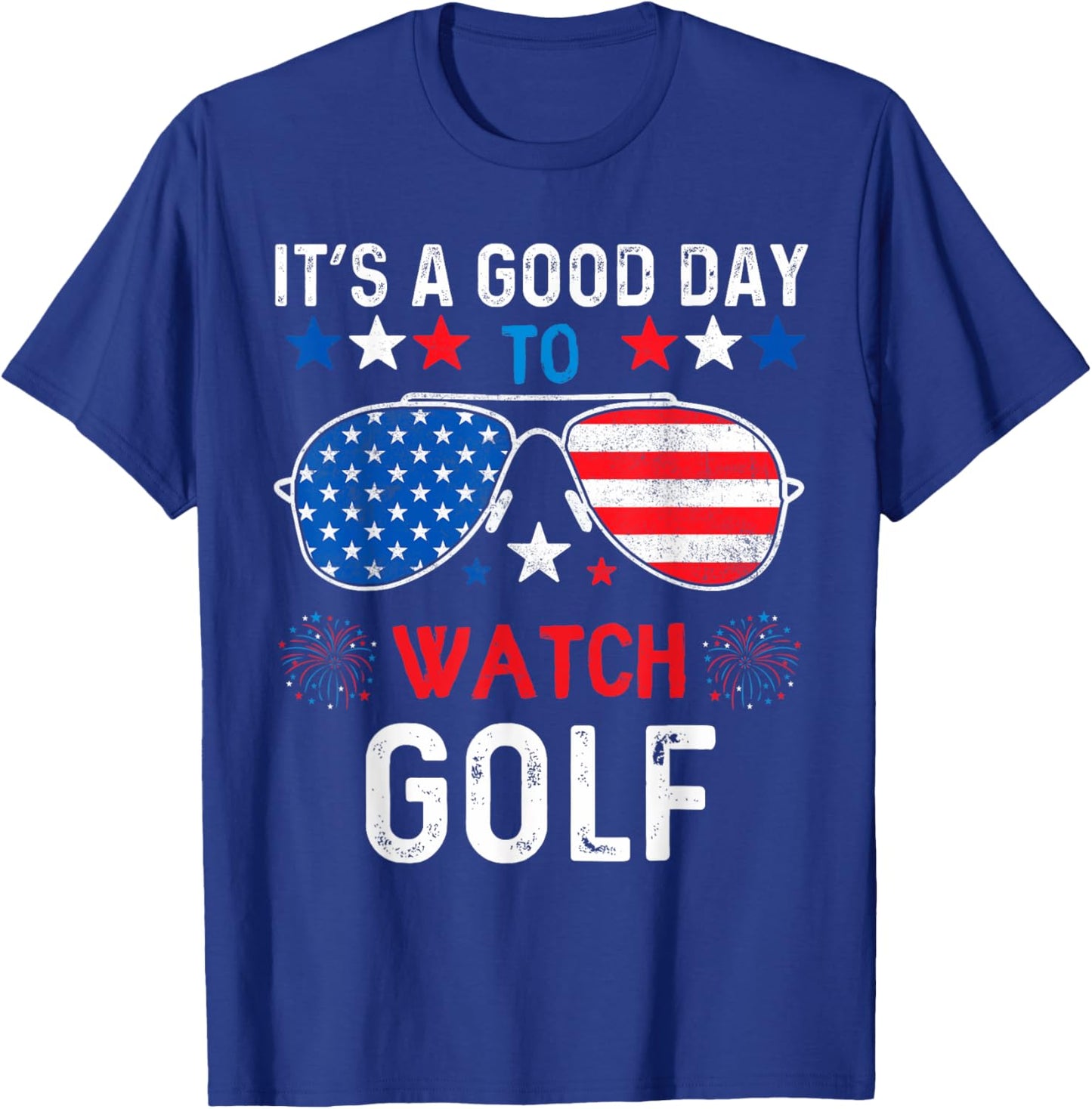 Golf USA Support the Team Sunglasses USA Flag Girls Kids Men T-Shirt - T-Shirt | Royal
