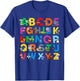 Zoo Animal Alphabet ABCs Animals Learning A-Z ABC Letters T-Shirt - T-Shirt | Royal