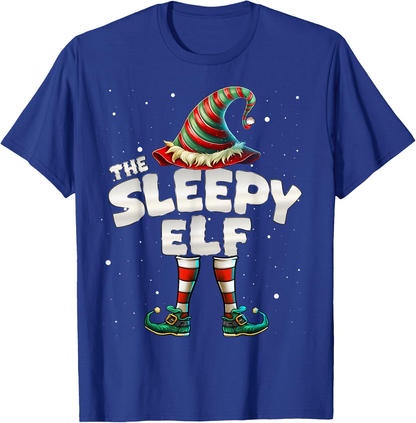 I'm The Sleepy Elf Family Matching Group Christmas T-Shirt - T-Shirt | Royal
