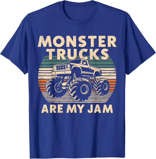 Monster Trucks are my Jam T-Shirt - T-Shirt | Royal
