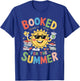 Booked For The Summer Book Lover Reading Women Girl Summer T-Shirt - T-Shirt | Royal