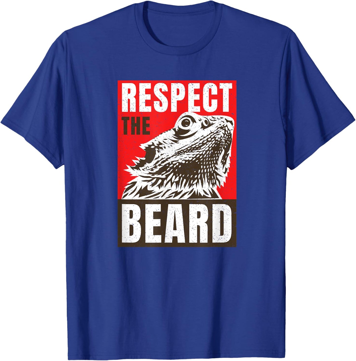 Respect The Bearded Dragon Bearded Dragon Daddy Lizard T-Shirt - T-Shirt | Royal
