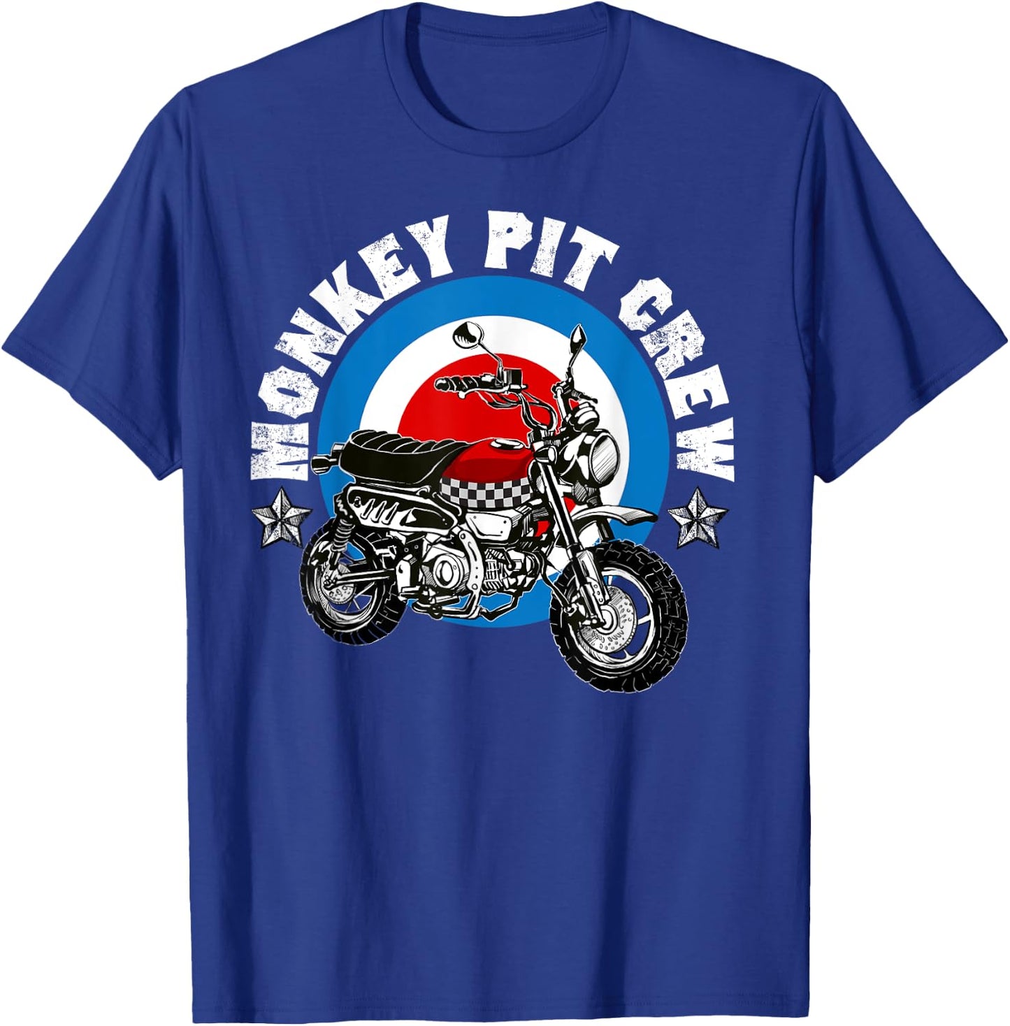 Monkey Bike Pit Crew logo T-Shirt - T-Shirt | Royal