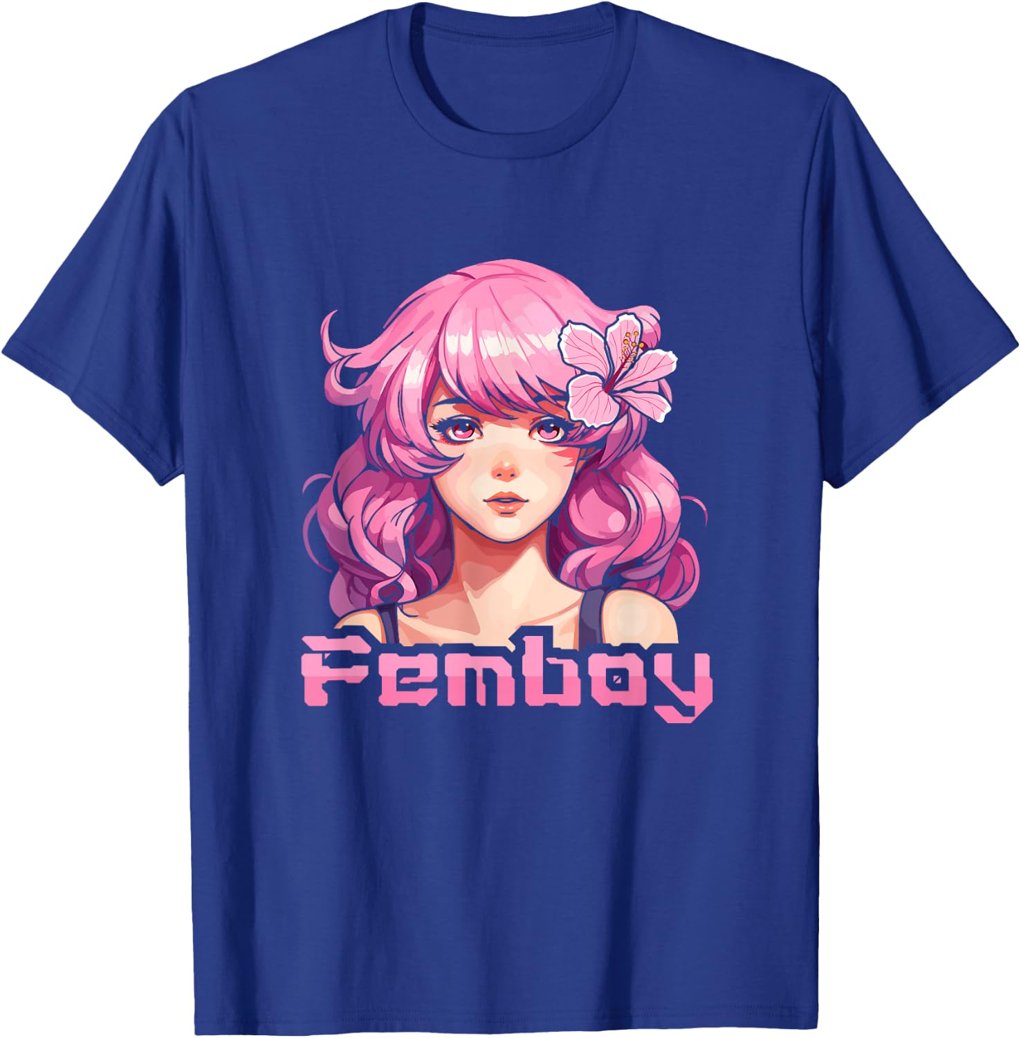 Femboy Anime Cool Japanese Japan Cosplay Otaku Manga Kawaii T-Shirt - T-Shirt | Royal