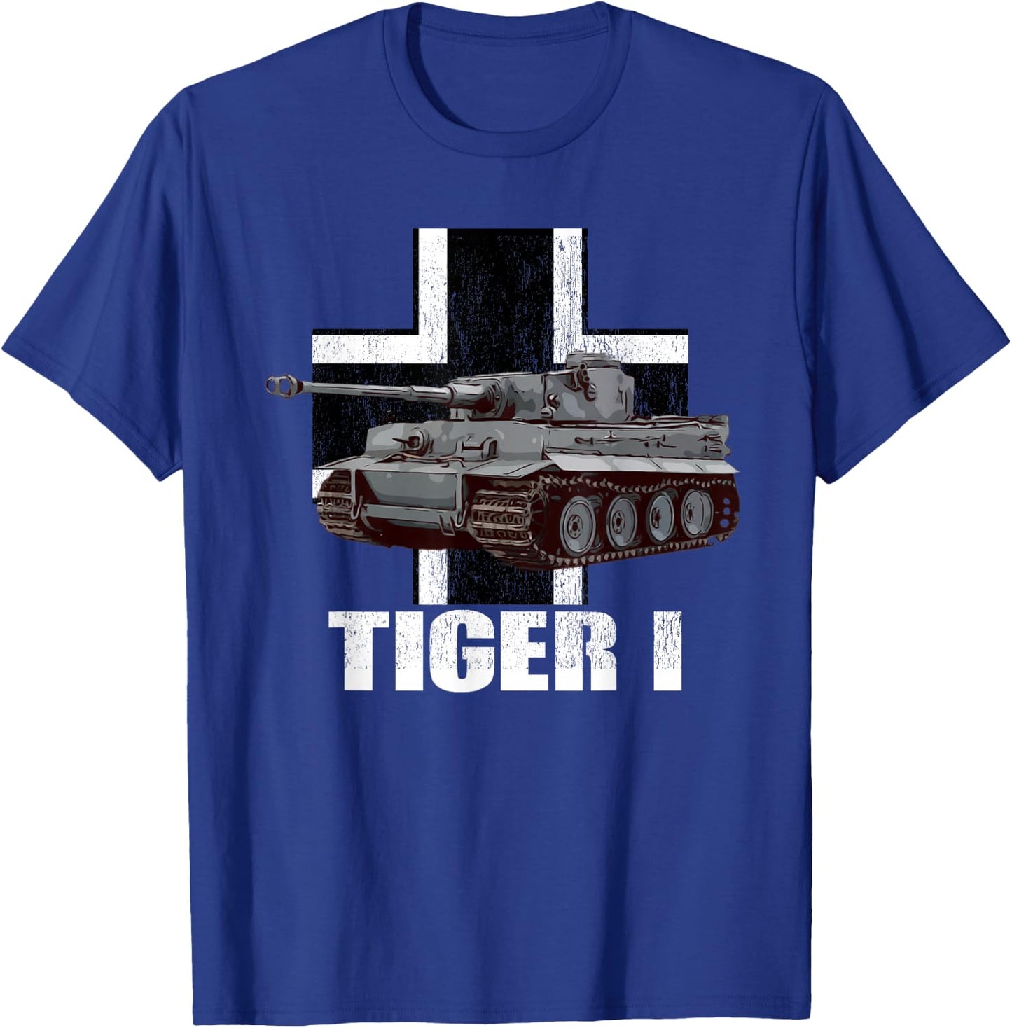 Tiger I German Heavy Tank WW2 Panzer Armored T-Shirt - T-Shirt | Royal