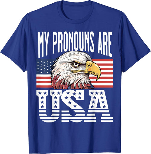 My Pronouns Are USA Eagle Patriotic American Men Women