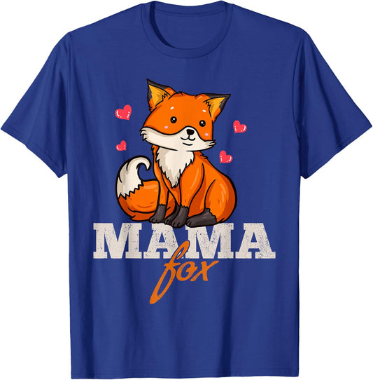 Foxes Mama Mom Mother's Day T-Shirt - T-Shirt | Royal