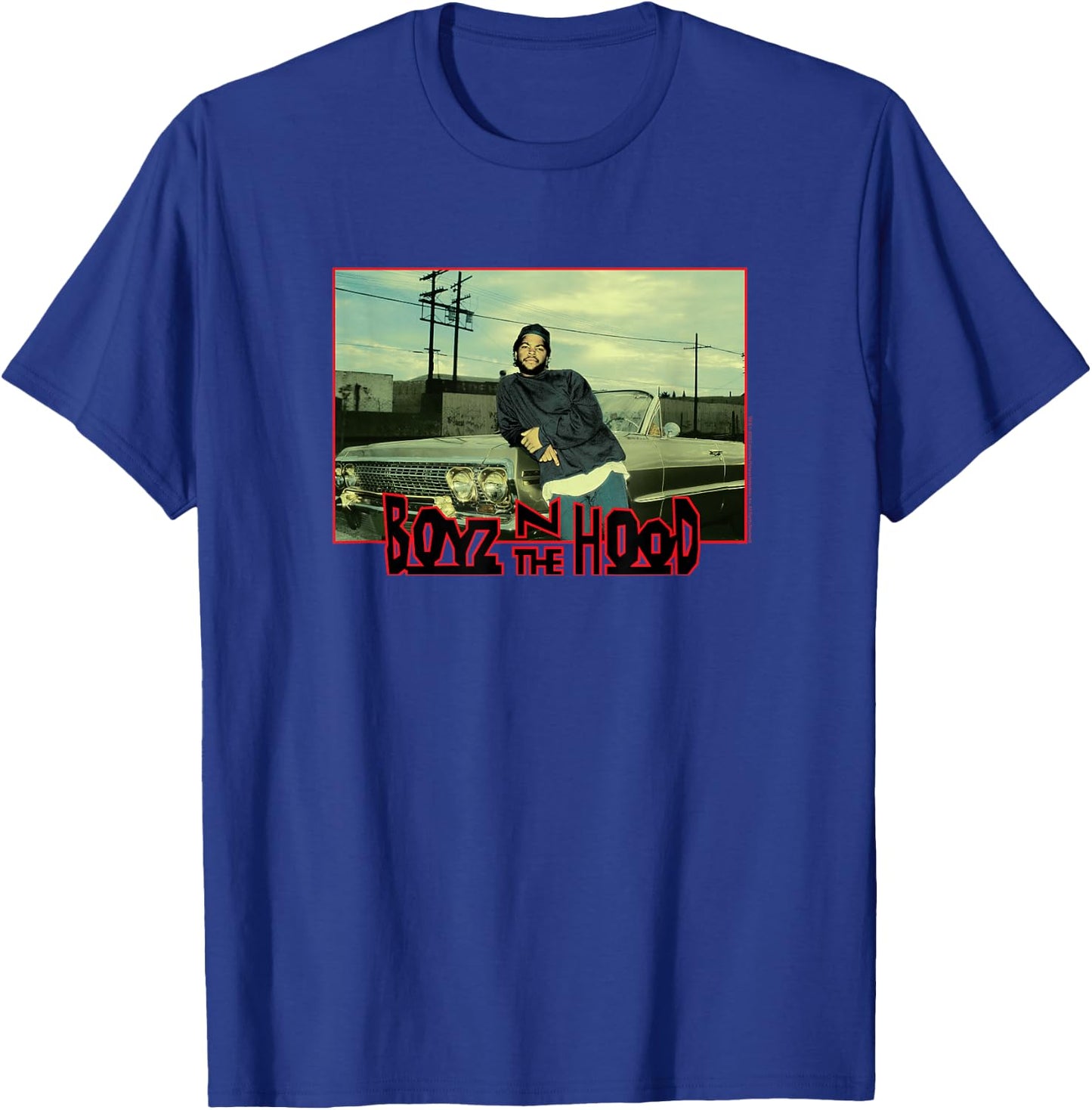 Boyz n The Hood with Car T-Shirt - T-Shirt | Royal