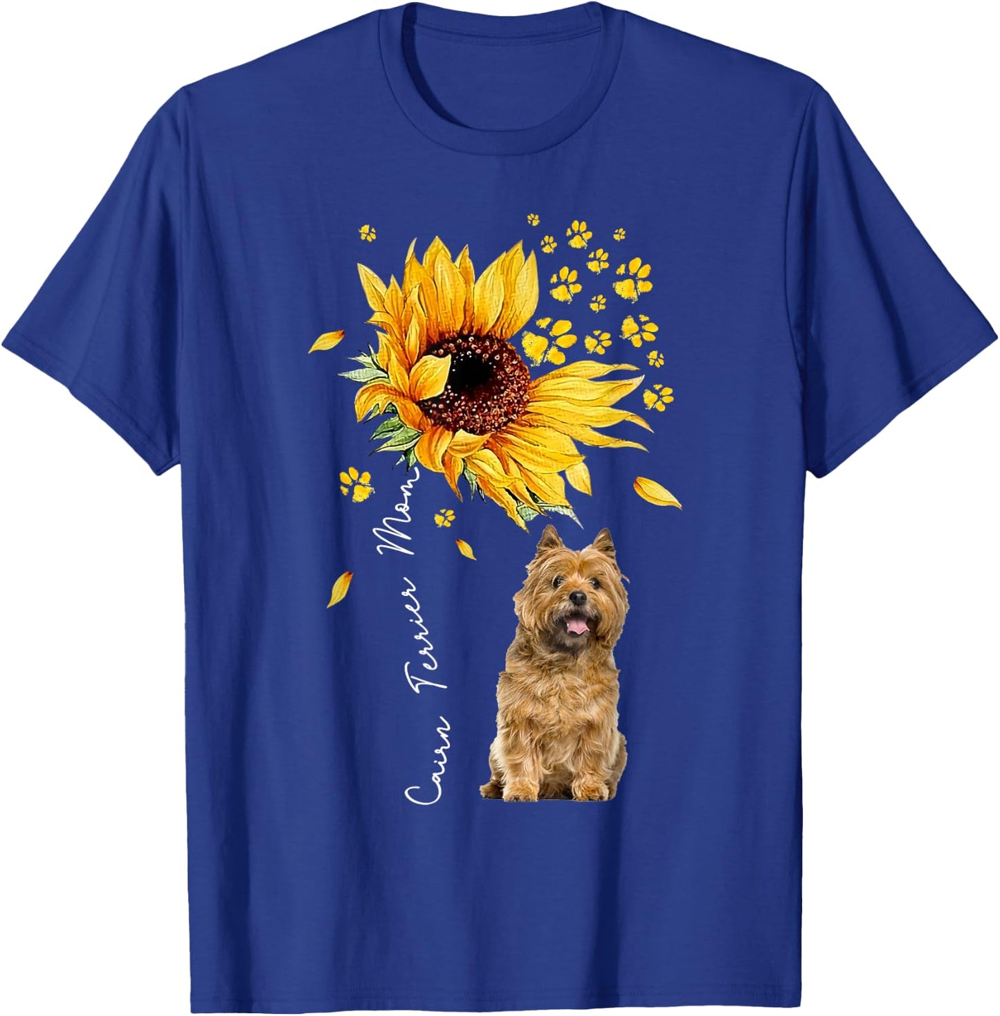 Sunflower Cairn Terrier Mom Dog Lover Gifts T-Shirt - T-Shirt | Royal