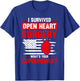 I Survived Open Heart Surgery T-Shirt - T-Shirt | Royal