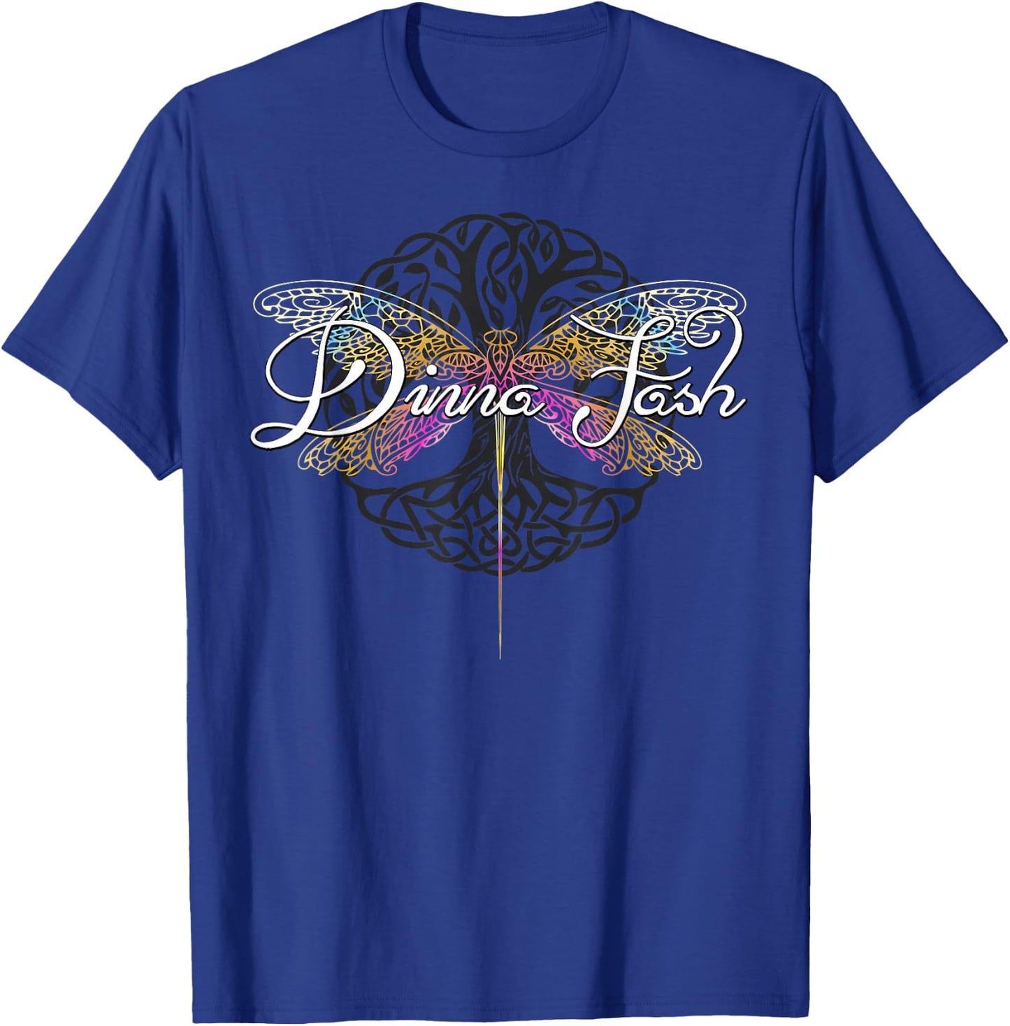 Dinna Fash Dragonfly | Scottish Gift T-Shirt - T-Shirt | Royal
