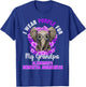 I Wear Purple For Grandpa Dementia Awareness Elephant T-Shirt - T-Shirt | Royal