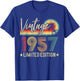 Vintage 1957 68th Birthday 68 Years Old Limited Edition T-Shirt - T-Shirt | Royal