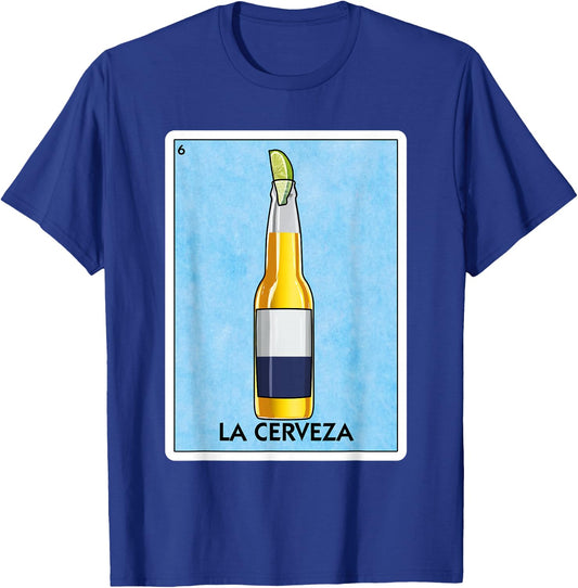 La Cerveza Mexican Beer with Lime Mexican Card Game Small T-Shirt - T-Shirt | Royal