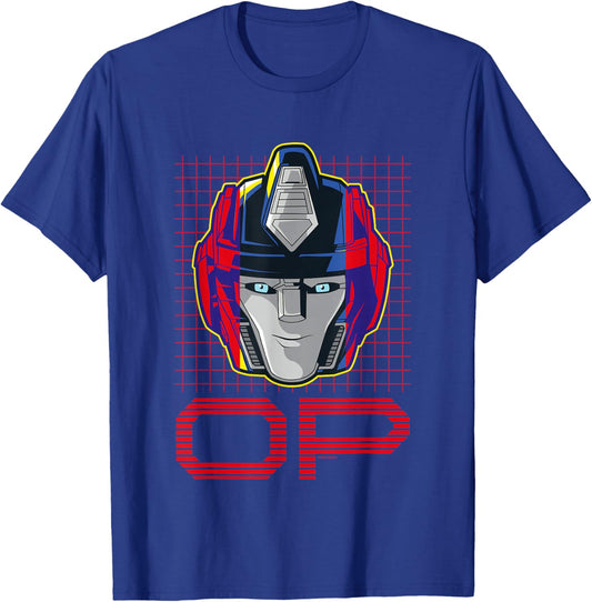 Transformers One Orion Pax Optimus Prime Face Poster T-Shirt - T-Shirt | Royal