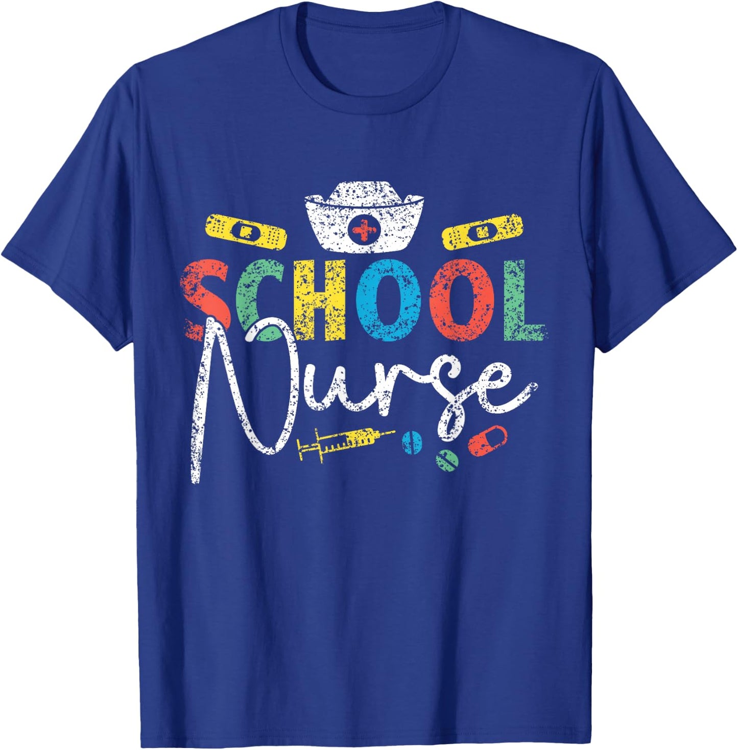School Nurse Nurses Job Nursing School T-Shirt - T-Shirt | Royal