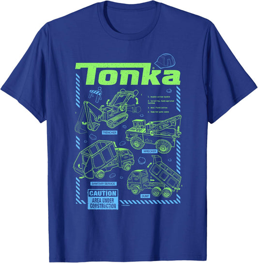 Tonka Truck Schematics T-Shirt - T-Shirt | Royal