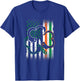 Irish Handcuffs St Patrick's Day Police American Flag Gift T-Shirt - T-Shirt | Royal
