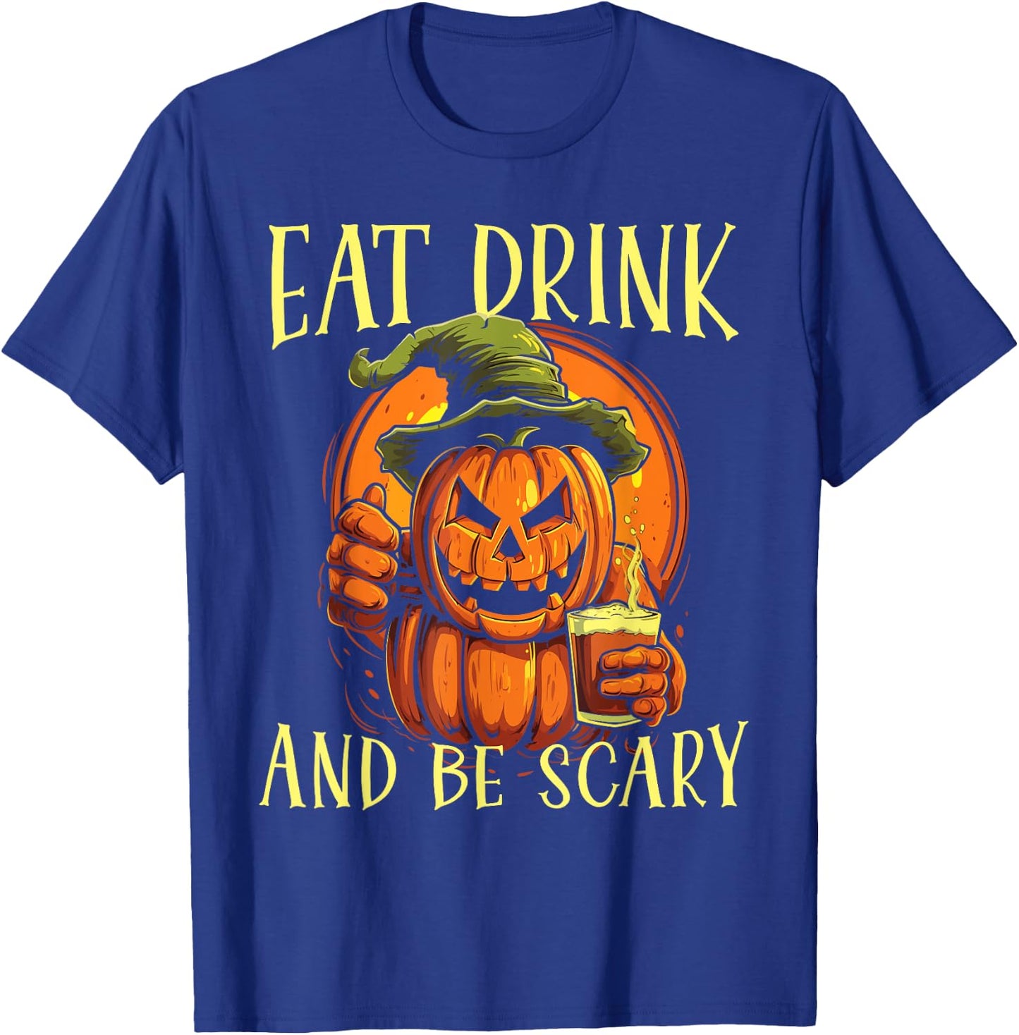 Halloween Beer Drinker Trick Or Treat Spooky Alcoholic T-Shirt - T-Shirt | Royal