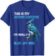 This Is My Human Costume I'm Really A Blue Jay Bird Animal T-Shirt - T-Shirt | Royal