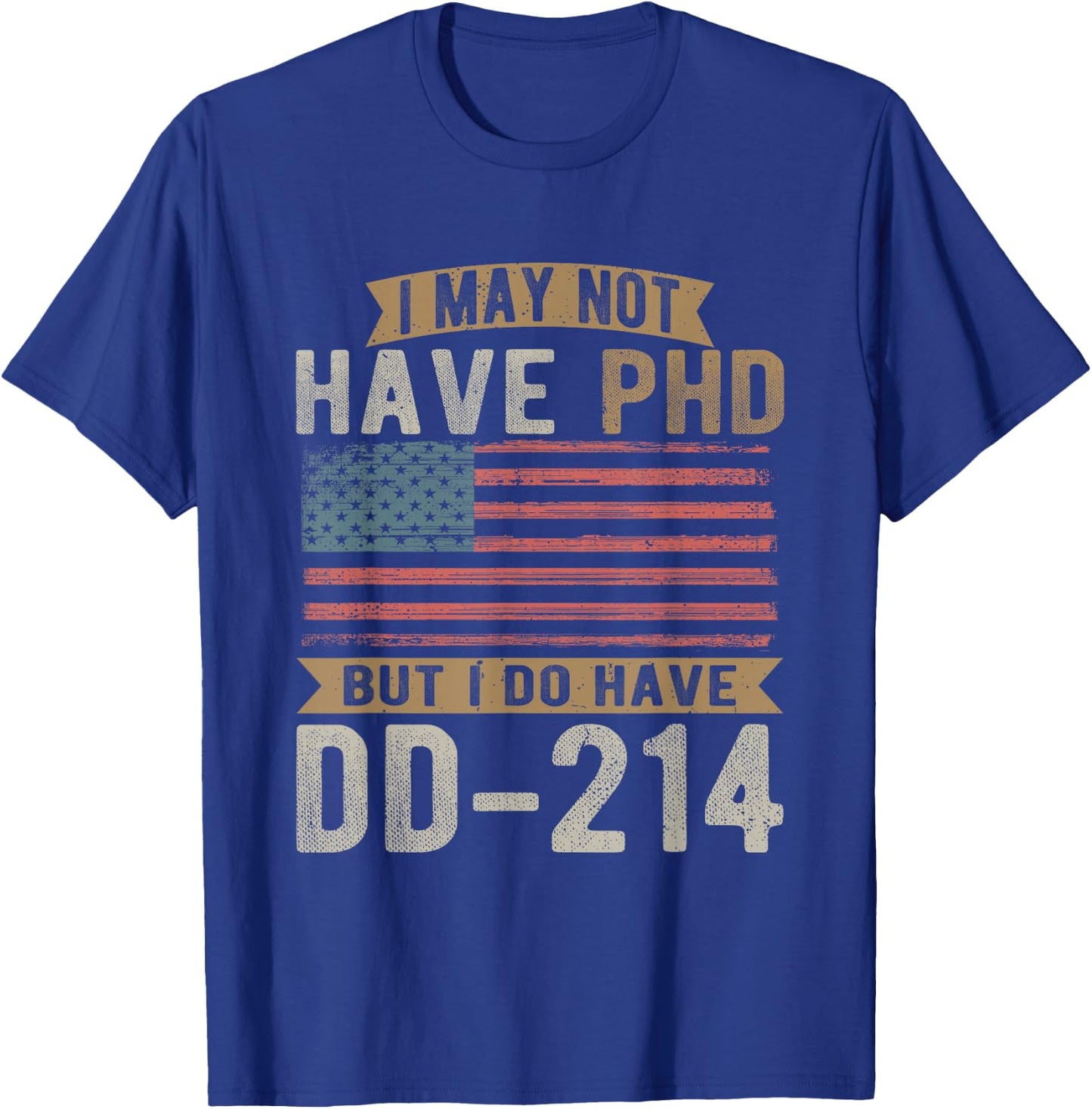 US Veteran, DD-214, Funny Army, Vietnam Veteran T-Shirt - T-Shirt | Royal