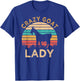 Vintage Crazy Goat Lady Funny Goats lover Farmer Gift T-Shirt - T-Shirt | Royal