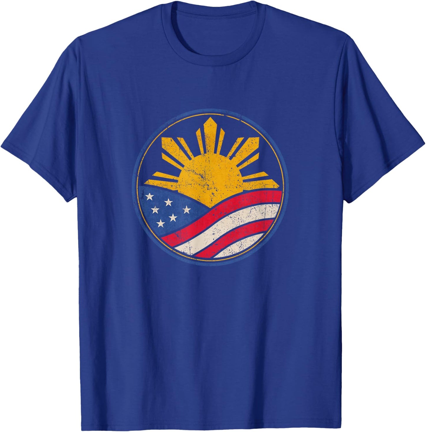 Filipino American Shirt Philippine USA Flag Pinoy Pride T-Shirt - T-Shirt | Royal