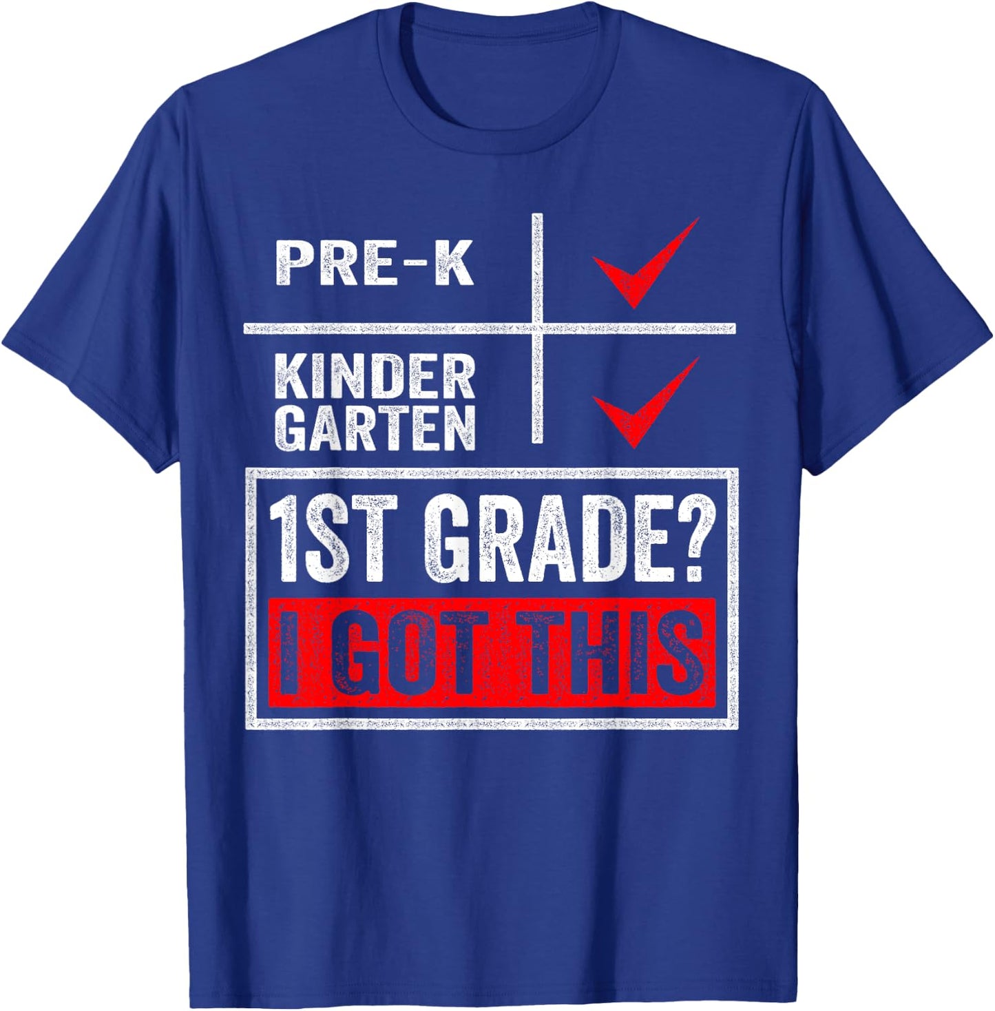 First Day Of First Grade Shirt Boys Girls Back To School T-Shirt - T-Shirt | Royal