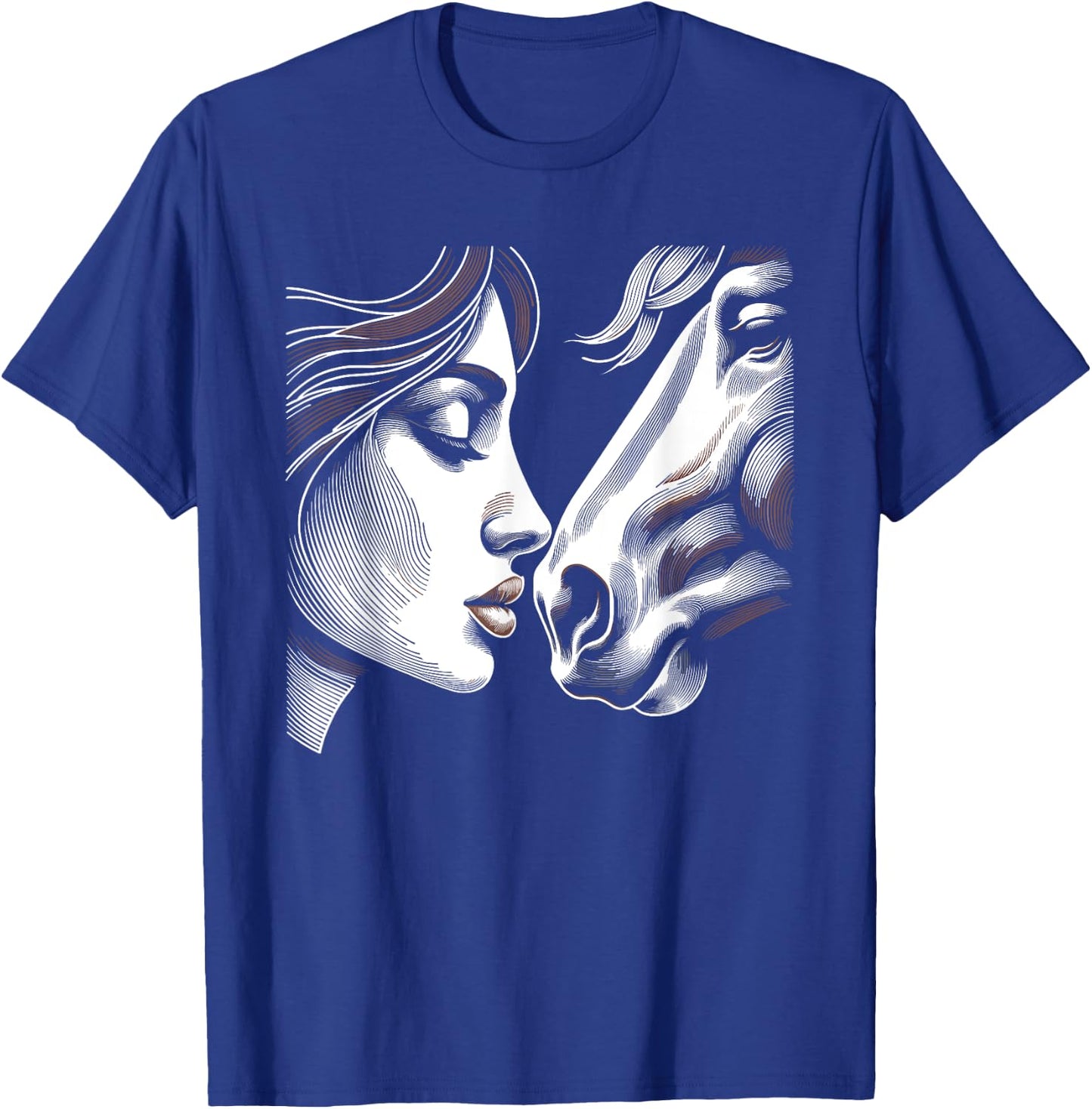 Horse Mom Equestrian Horseback Riding Cowgirl T-Shirt - T-Shirt | Royal