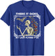 There it Goes My Last Flying F Funny Halloween Skeleton T-Shirt - T-Shirt | Royal