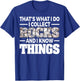 Funny Rock Collecting Gift Rockhound Men Women Geology Lover T-Shirt - T-Shirt | Royal