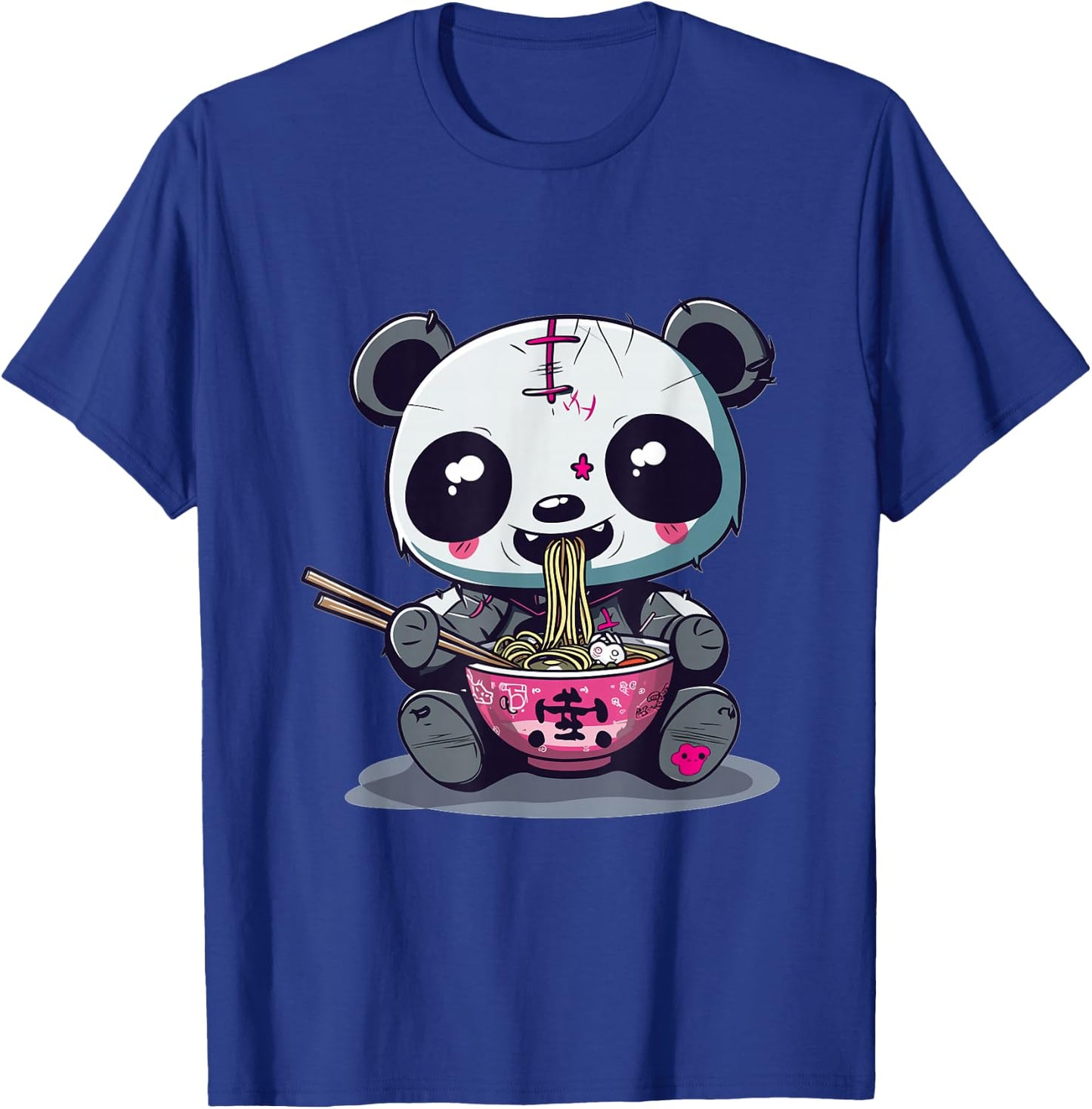 Goth Pastel Cute Creepy Kawaii Panda Voodoo Doll Ramen T-Shirt - T-Shirt | Royal