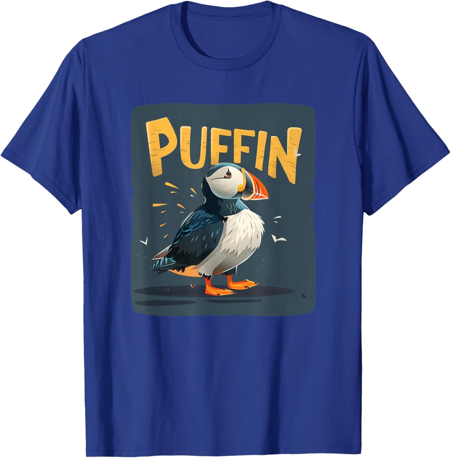 Pretty Puffin for Birds Boys and Girls T-Shirt - T-Shirt | Royal
