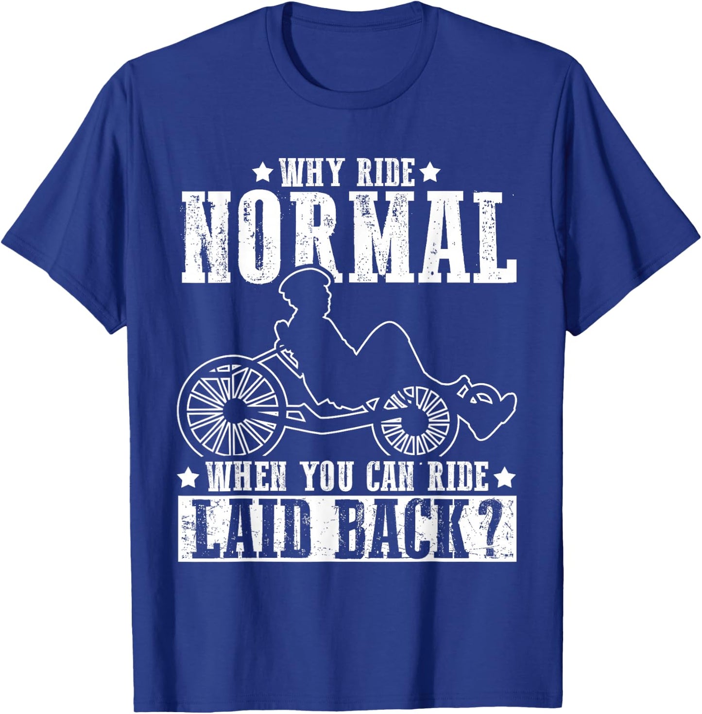 Recumbent Biker Ride Motorcycle Accessories T-Shirt - T-Shirt | Royal