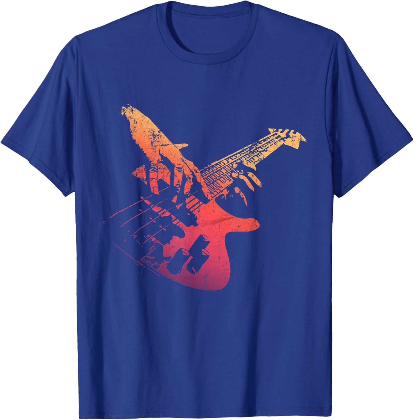 Bass Guitar Player Vintage Retro Gift Bassist T-Shirt - T-Shirt | Royal