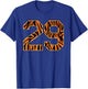 Number 29 in Orange Tiger Print Fanwear Sports Jersey Player T-Shirt - T-Shirt | Royal