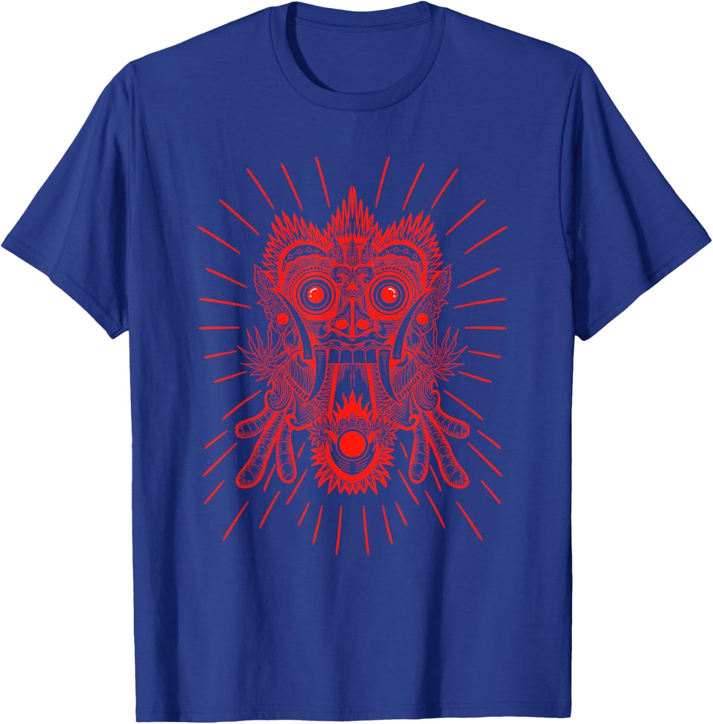 Red Barong Bali Mask Indonesia Art Travel Bali Lover T-Shirt - T-Shirt | Royal