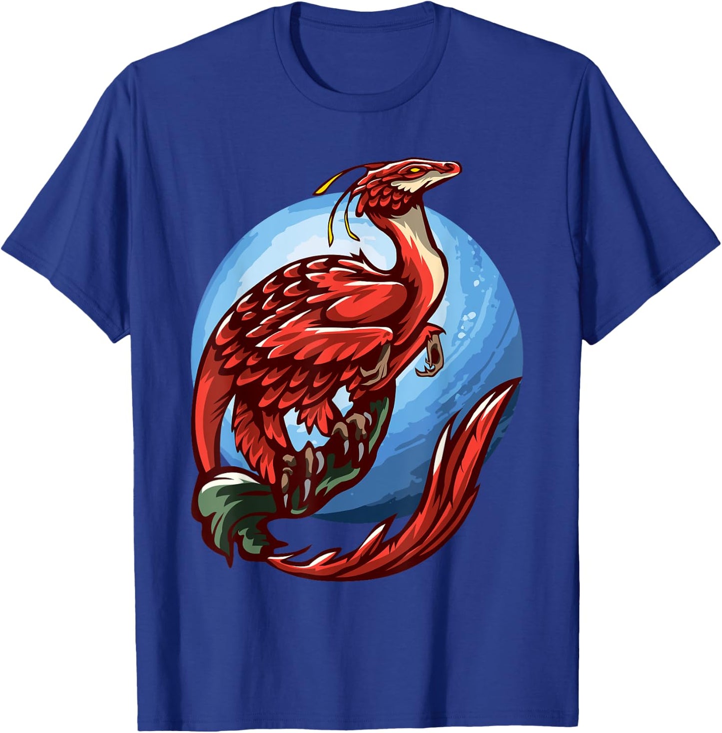 Raptor Bird Dinosaur Prehistoric Animal Fantasy Evolution T-Shirt - T-Shirt | Royal